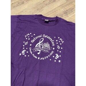 Vintage Precious Moments Tee Shirt 90s Single Stitch USA Made Purple XL NEW